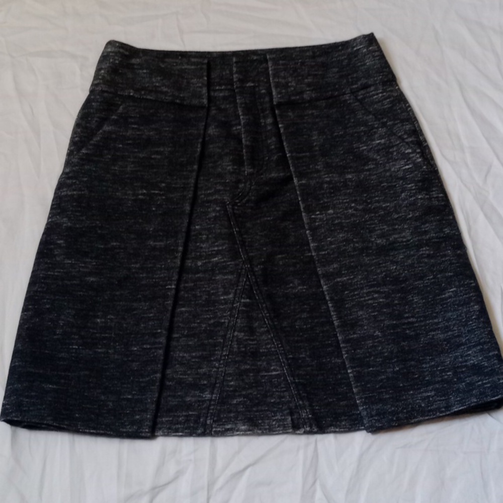 Alexander Wang Dark Gray A-Line Skirt, Size 4